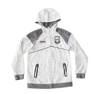 Star Wars Strom Trooper Full Zip Jacket Hoodie Size Boys Large 14-16